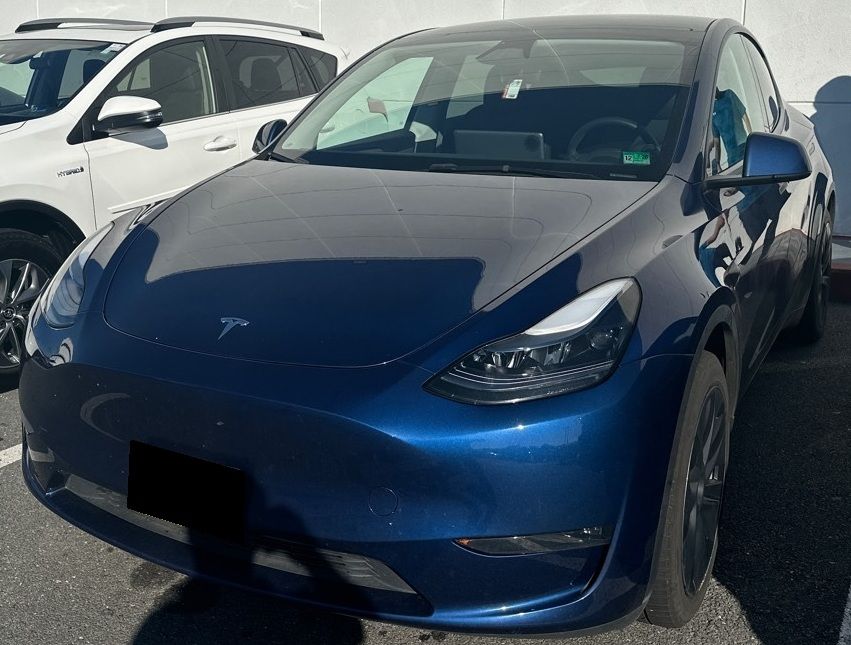 Dark Blue 2025 Tesla Model Y SUV / Crossover All-Wheel Drive 1-Speed Automatic