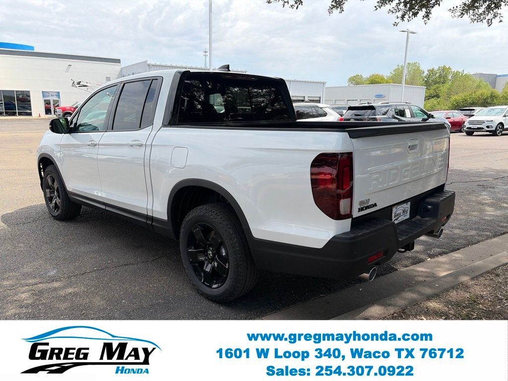 2026 Honda Ridgeline Black Edition White at Greg May Honda