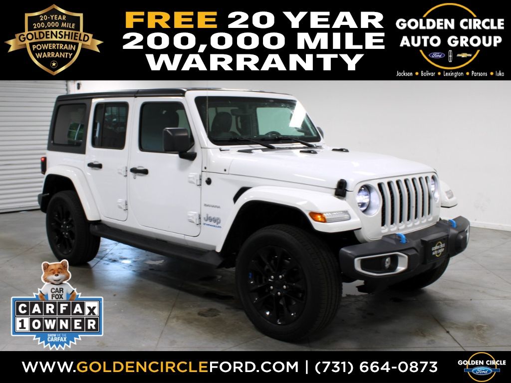 Bright White Clearcoat 2023 Jeep Wrangler 4xe Sahara 4WD SUV / Crossover Four-Wheel Drive 8-Speed Automatic