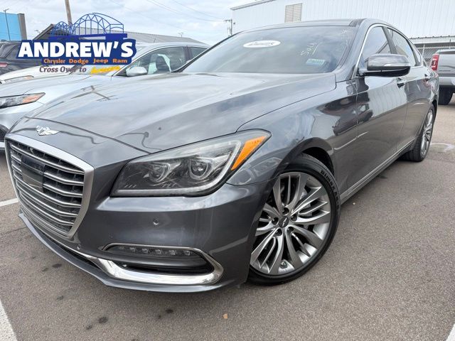 Gray 2019 Genesis G80 5.0L Ultimate RWD Sedan Rear-Wheel Drive 8-Speed Automatic