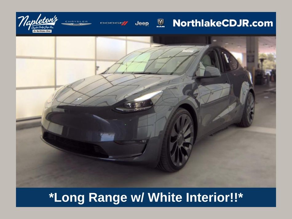 Gray 2023 Tesla Model Y SUV / Crossover All-Wheel Drive 1-Speed Automatic
