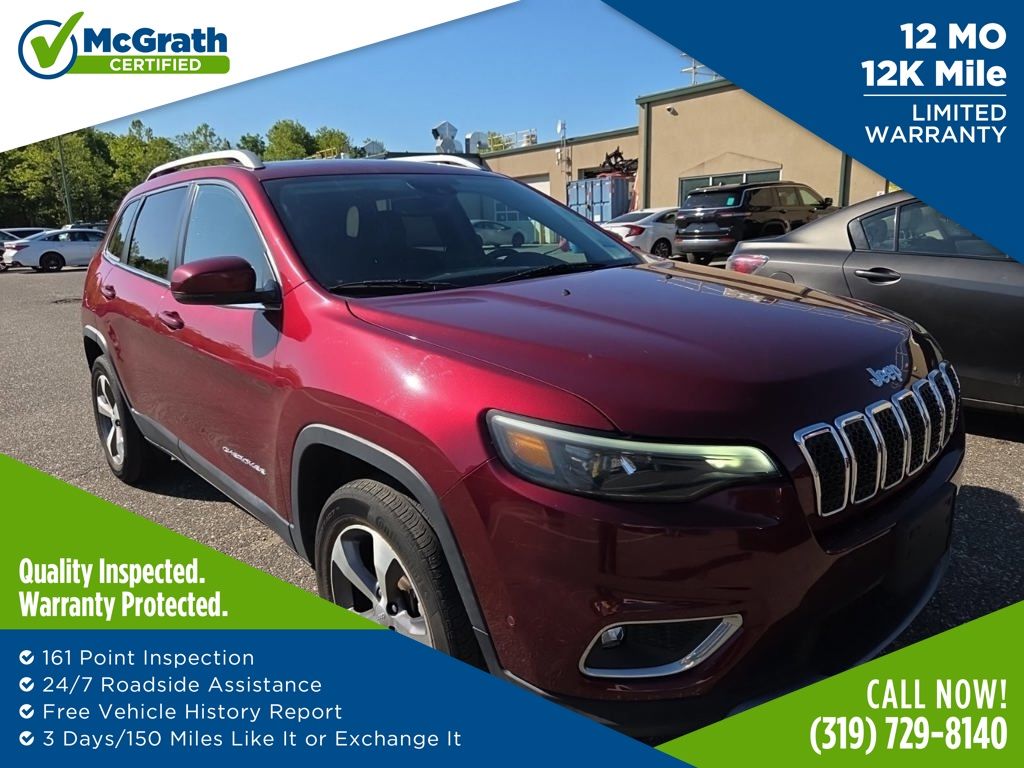 Velvet Red Pearlcoat 2021 Jeep Cherokee Limited 4WD SUV / Crossover Four-Wheel Drive 9-Speed Automatic