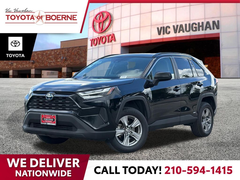 Midnight Black Metallic 2024 Toyota RAV4 Hybrid LE AWD SUV / Crossover All-Wheel Drive Continuously Variable Transmission