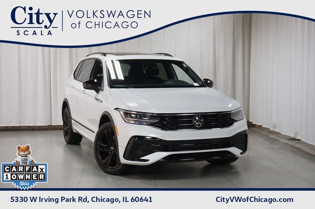 Opal White Pearl 2023 Volkswagen Tiguan SE R-Line Black 4Motion SUV / Crossover All-Wheel Drive 8-Speed Automatic