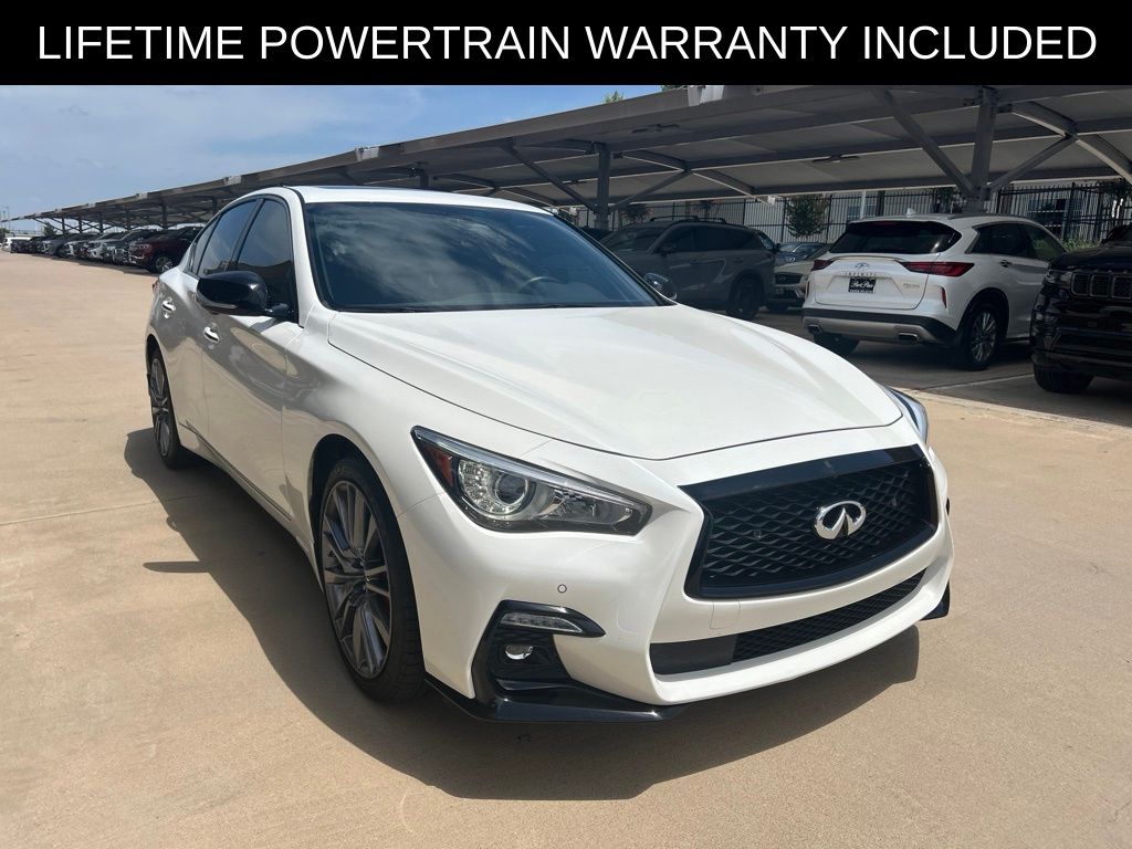 Majestic White 2022 INFINITI Q50 Sedan All-Wheel Drive 7-Speed Automatic Overdrive