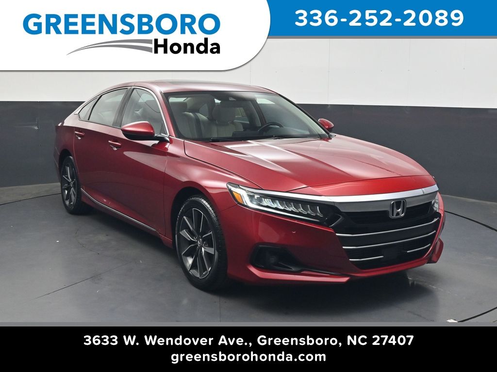 San Marino Red 2021 Honda Accord Sedan Front-Wheel Drive Continuously Variable Transmission