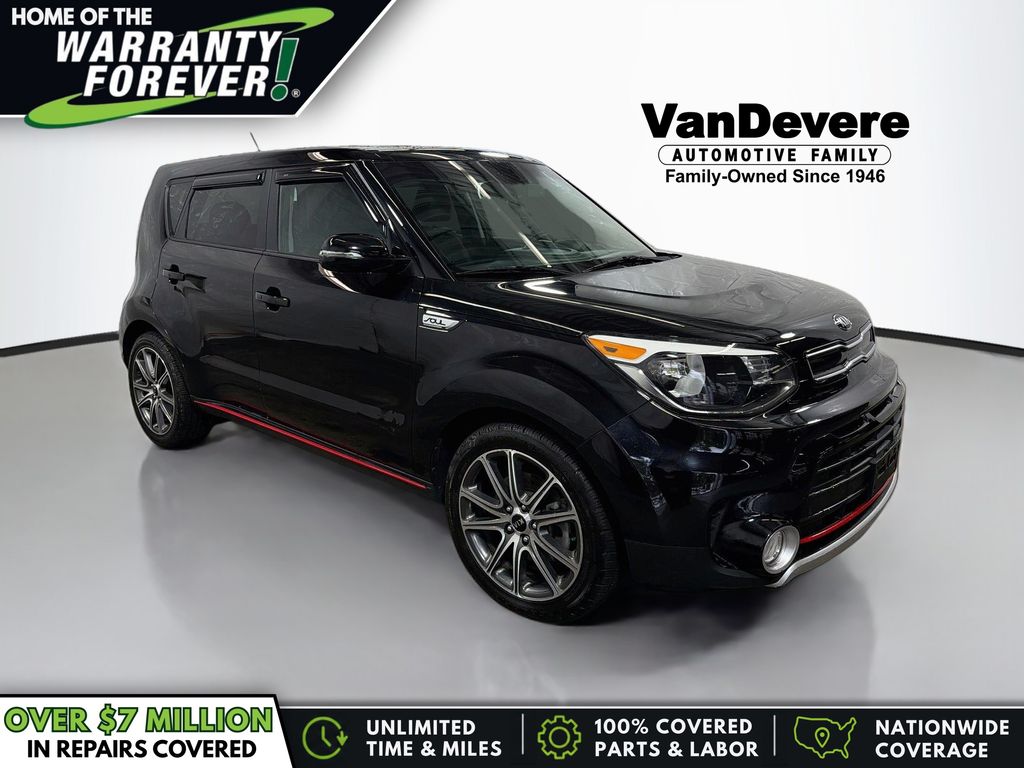 Shadow Black 2018 Kia Soul Wagon Front-Wheel Drive 7-Speed Automatic