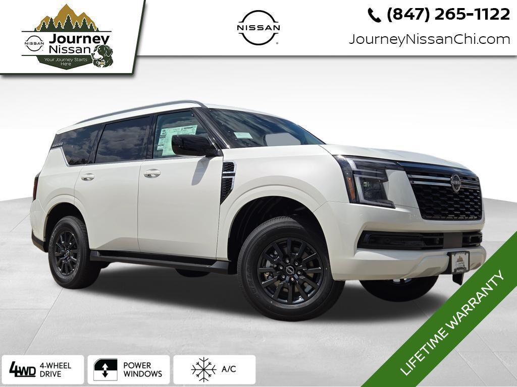 Aspen White Tricoat 2026 Nissan Armada SUV / Crossover Four-Wheel Drive 9-Speed Automatic