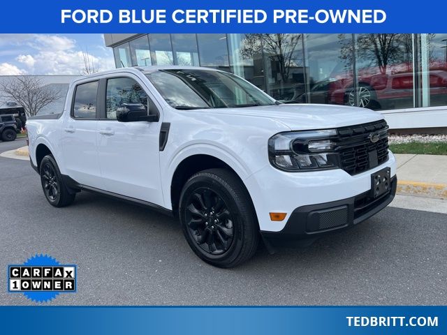 Oxford White 2024 Ford Maverick Lariat SuperCrew AWD Pickup Truck All-Wheel Drive 8-Speed Automatic