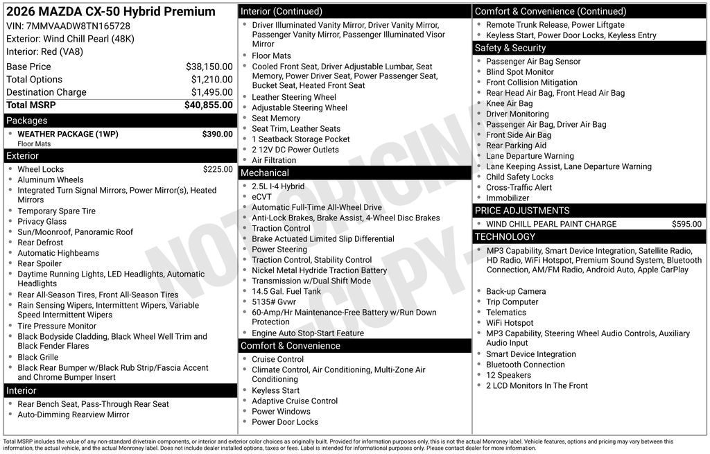 Thumbnail: 2026 Mazda CX-50 - 4