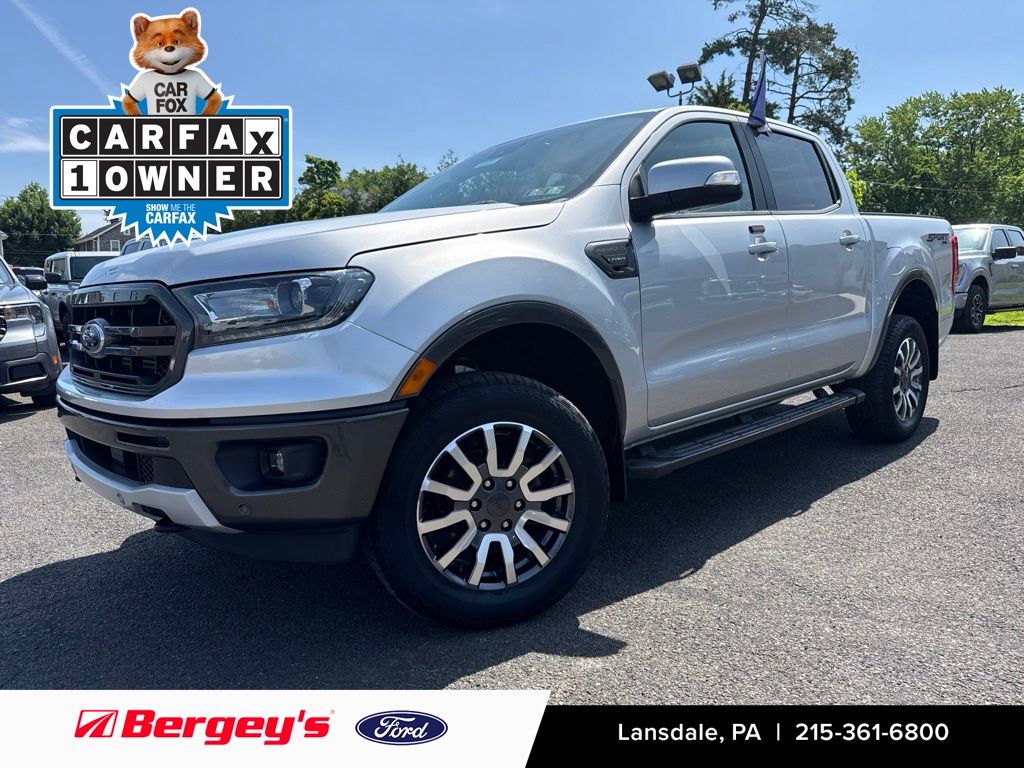 Ingot Silver 2019 Ford Ranger Lariat SuperCrew 4WD Pickup Truck Four-Wheel Drive Automatic