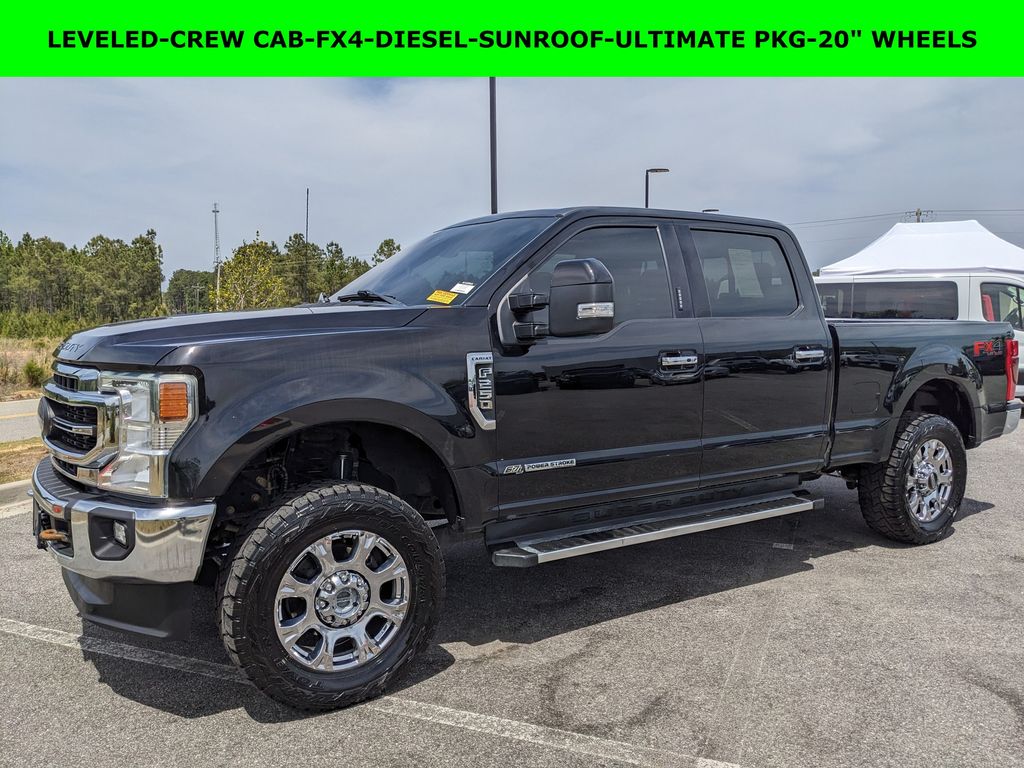 Agate Black Metallic 2022 Ford F-250 Super Duty Lariat Crew Cab 4WD Pickup Truck Four-Wheel Drive 10-Speed Automatic