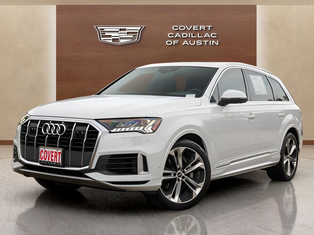 Glacier White Metallic 2021 Audi Q7 quattro Premium Plus 55 TFSI SUV / Crossover All-Wheel Drive 8-Speed Automatic