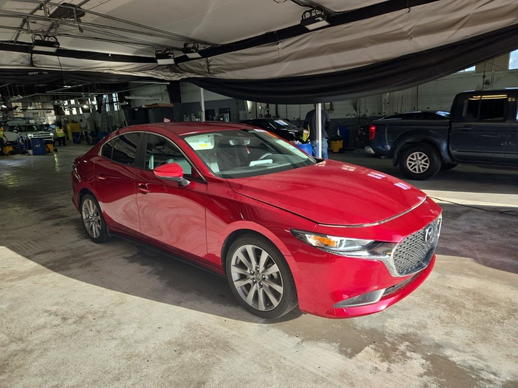Soul Red Crystal Metallic 2021 Mazda MAZDA3 Sedan Front-Wheel Drive 6-Speed Automatic