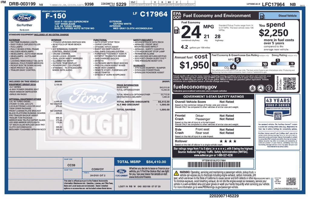 Certified Used 2020 White Ford XLT image 5