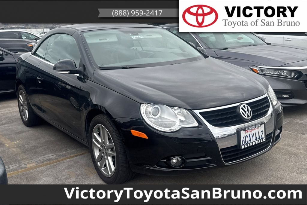 Black 2008 Volkswagen Eos Convertible Front-Wheel Drive 6-Speed Dual Clutch