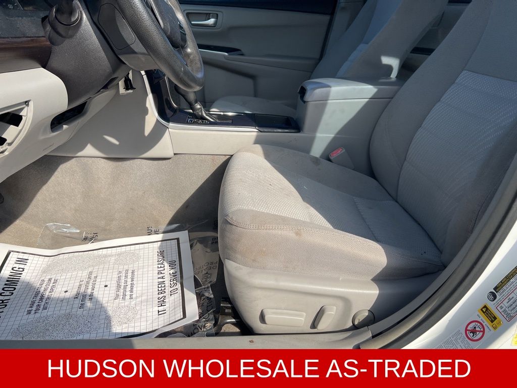 2015 White Toyota Camry LE FWD Sedan