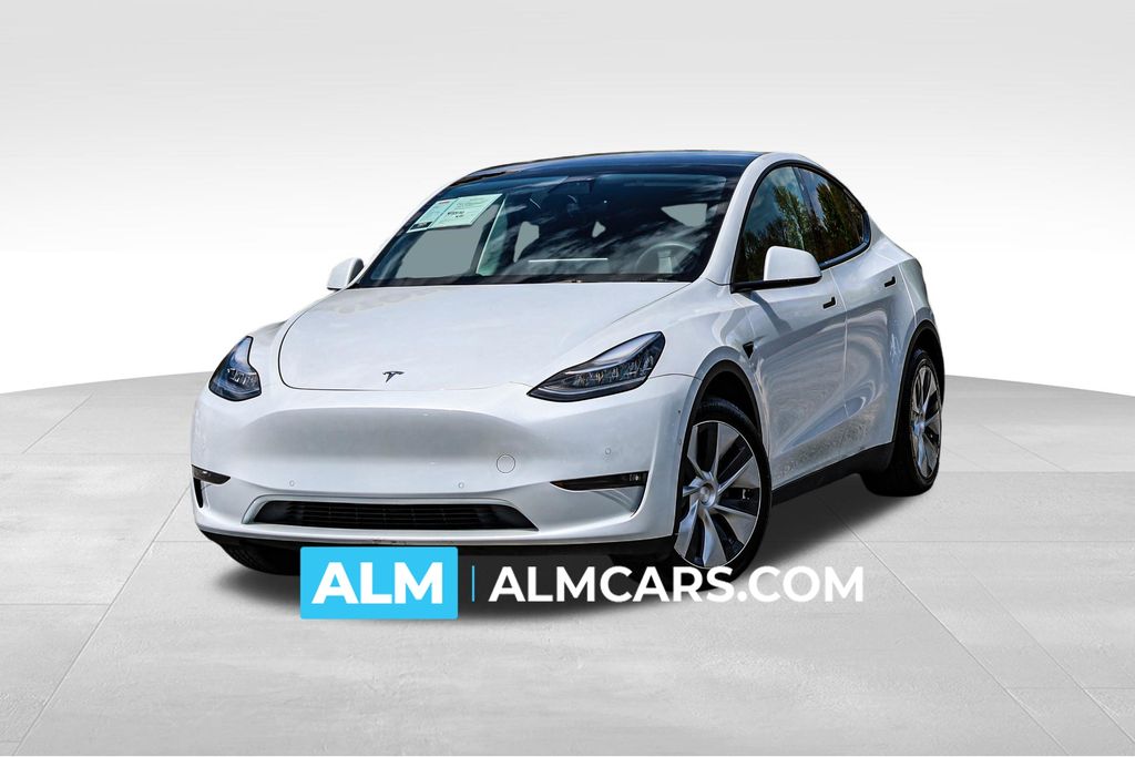 White 2022 Tesla Model Y Long Range AWD SUV / Crossover All-Wheel Drive 1-Speed Automatic