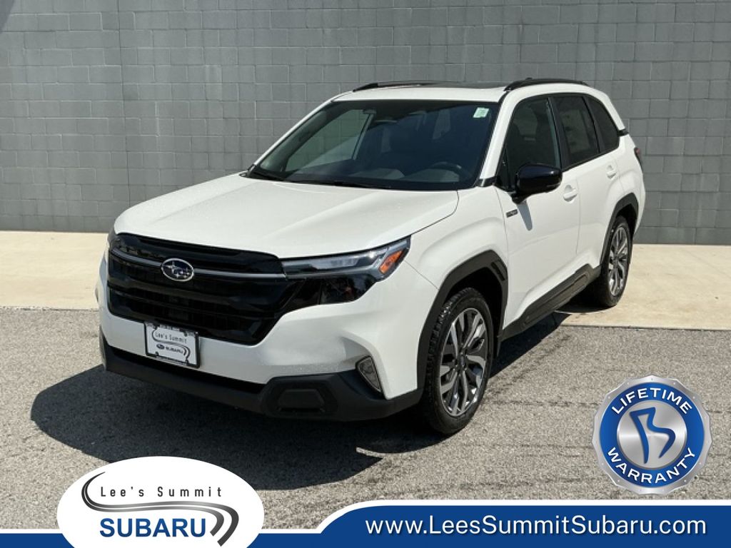 Crystal White Pearl 2026 Subaru Forester Hybrid SUV / Crossover All-Wheel Drive Continuously Variable Transmission