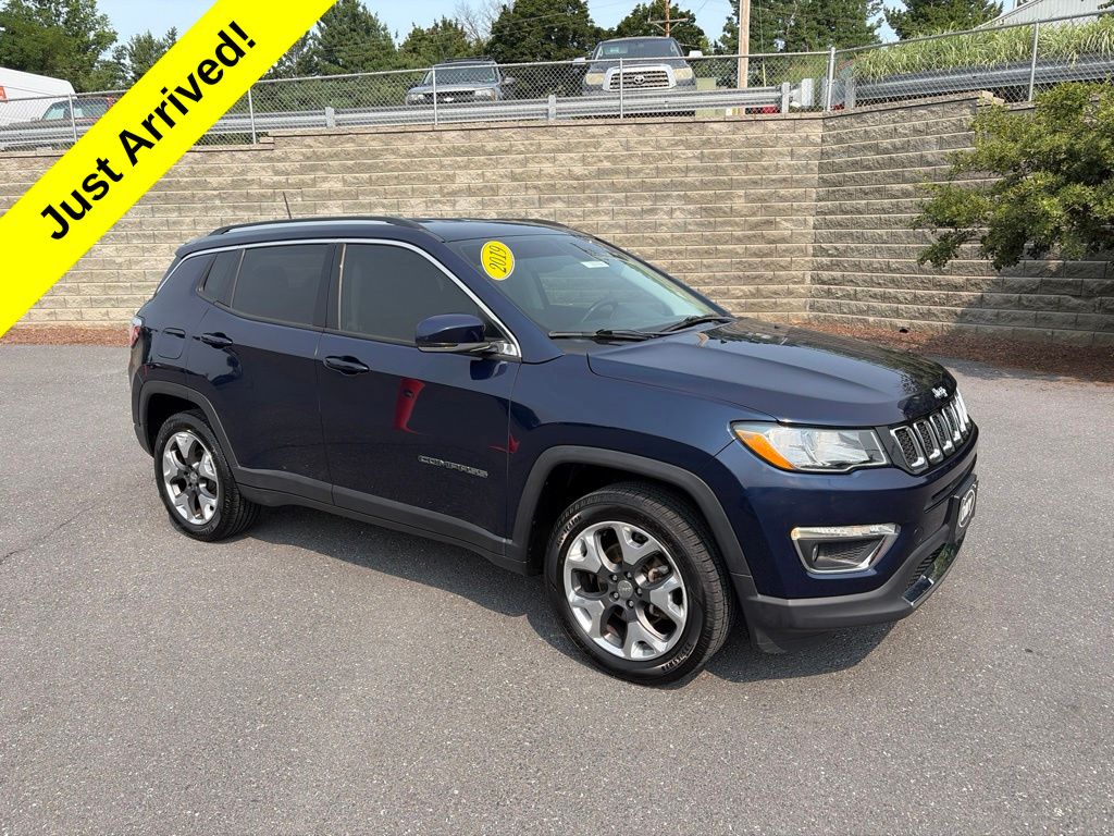 Jazz Blue Pearlcoat 2019 Jeep Compass SUV / Crossover Four-Wheel Drive 9-Speed Automatic