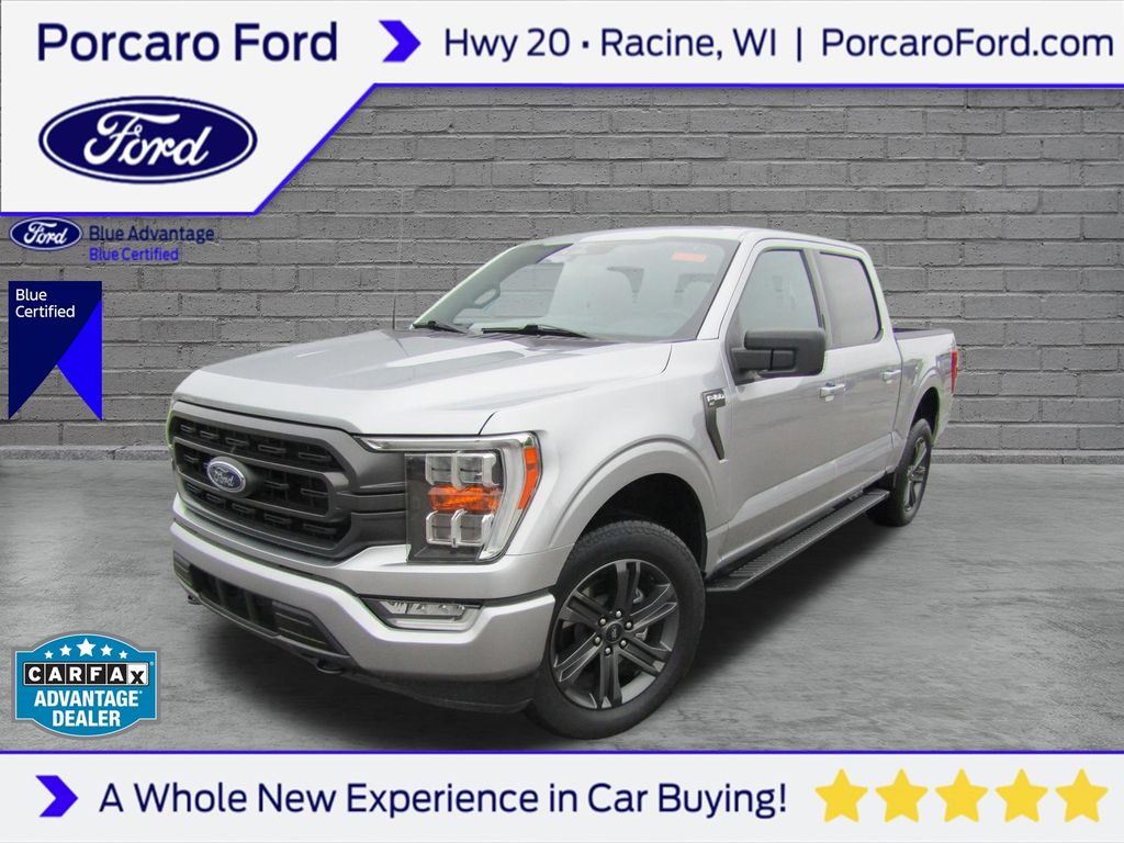 Iconic Silver Metallic 2023 Ford F-150 Pickup Truck Four-Wheel Drive Automatic
