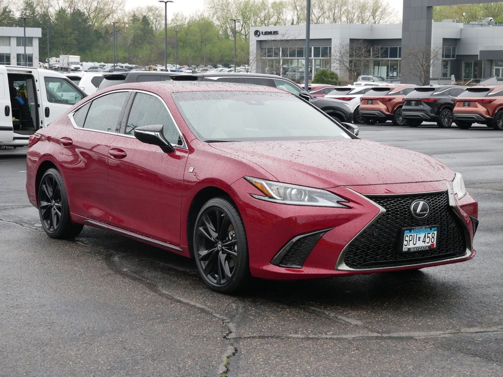 Matador Red Mica 2025 Lexus ES 350 F Sport Handling FWD Sedan Front-Wheel Drive 8-Speed Automatic