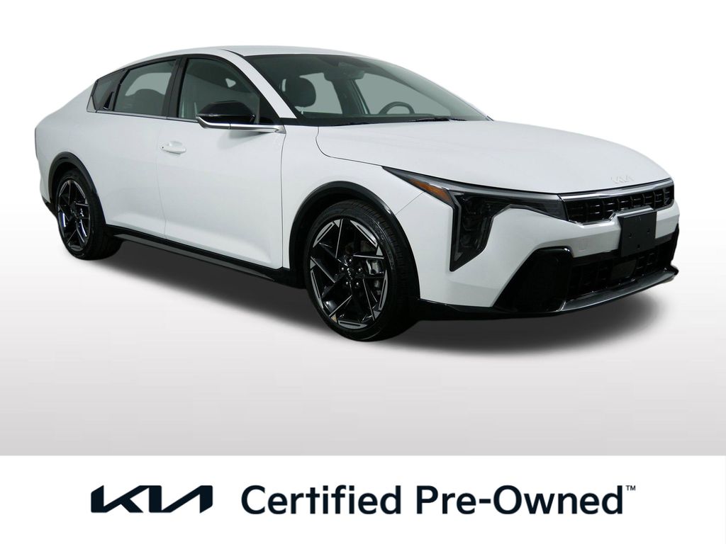 White 2025 Kia K4 GT-Line FWD Sedan Front-Wheel Drive Continuously Variable Transmission