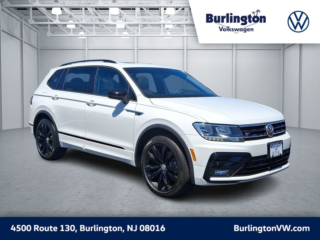 Pure White 2021 Volkswagen Tiguan SUV / Crossover All-Wheel Drive 8-Speed Automatic