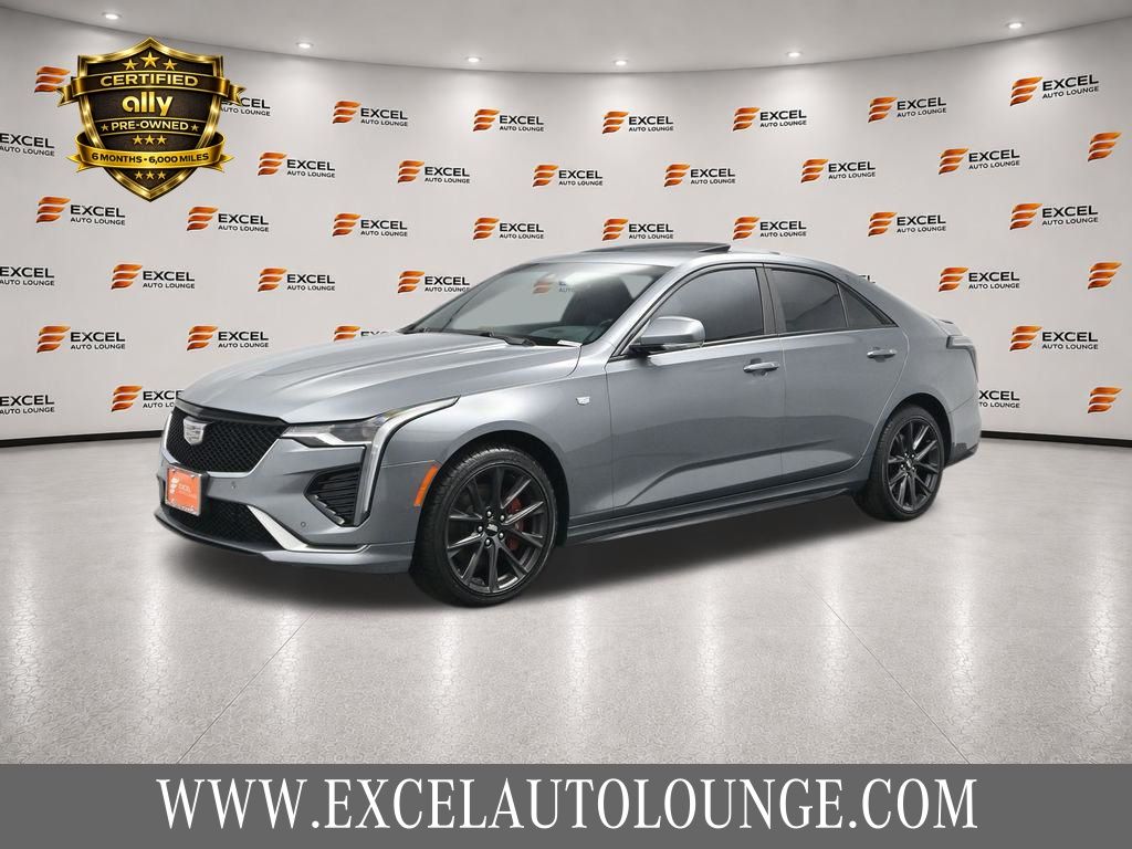 Gray 2022 Cadillac CT4 Sedan All-Wheel Drive 8-Speed Automatic