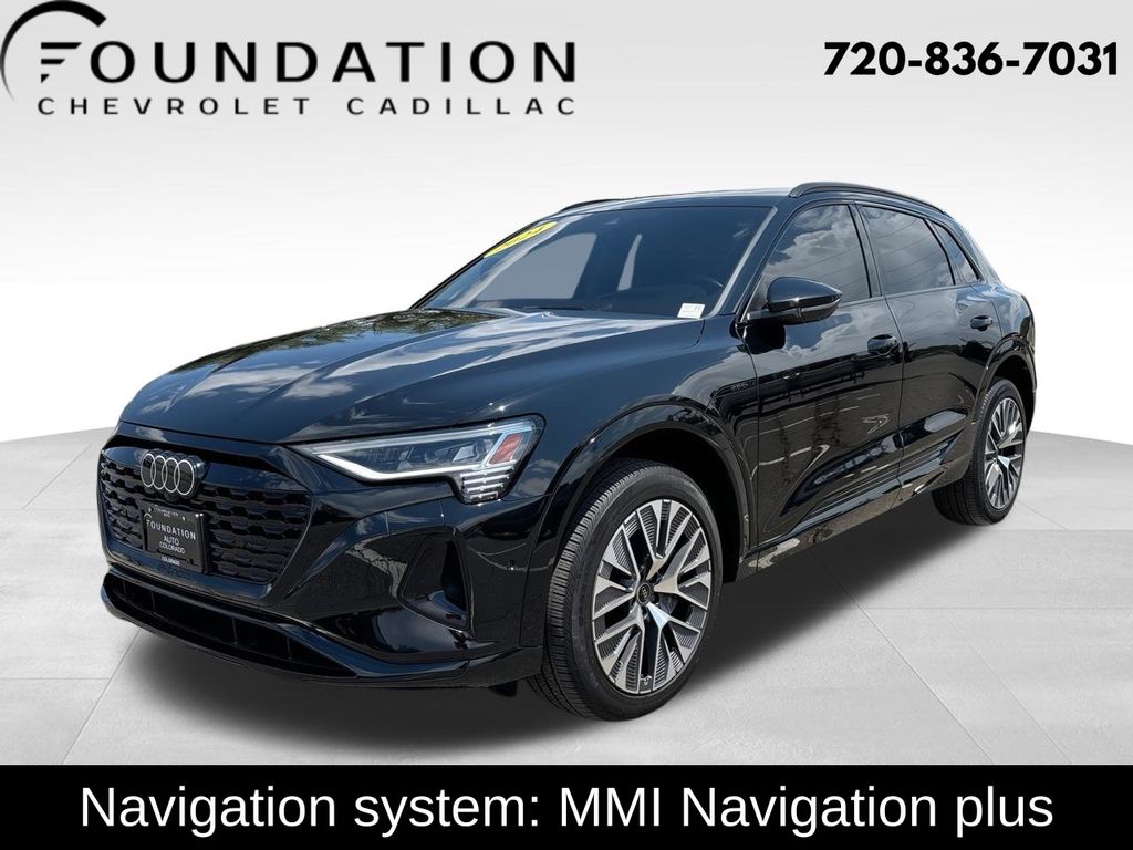 Black Metallic 2024 Audi Q8 e-tron SUV / Crossover All-Wheel Drive Automatic
