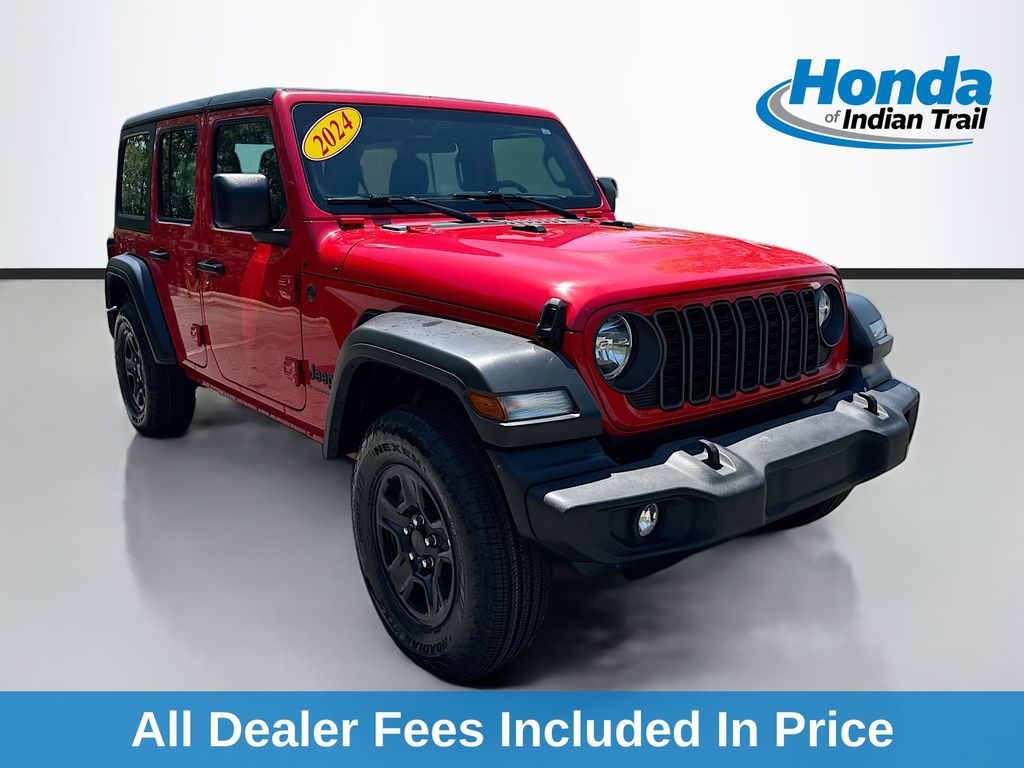 Firecracker Red Clearcoat 2024 Jeep Wrangler SUV / Crossover Four-Wheel Drive 8-Speed Automatic