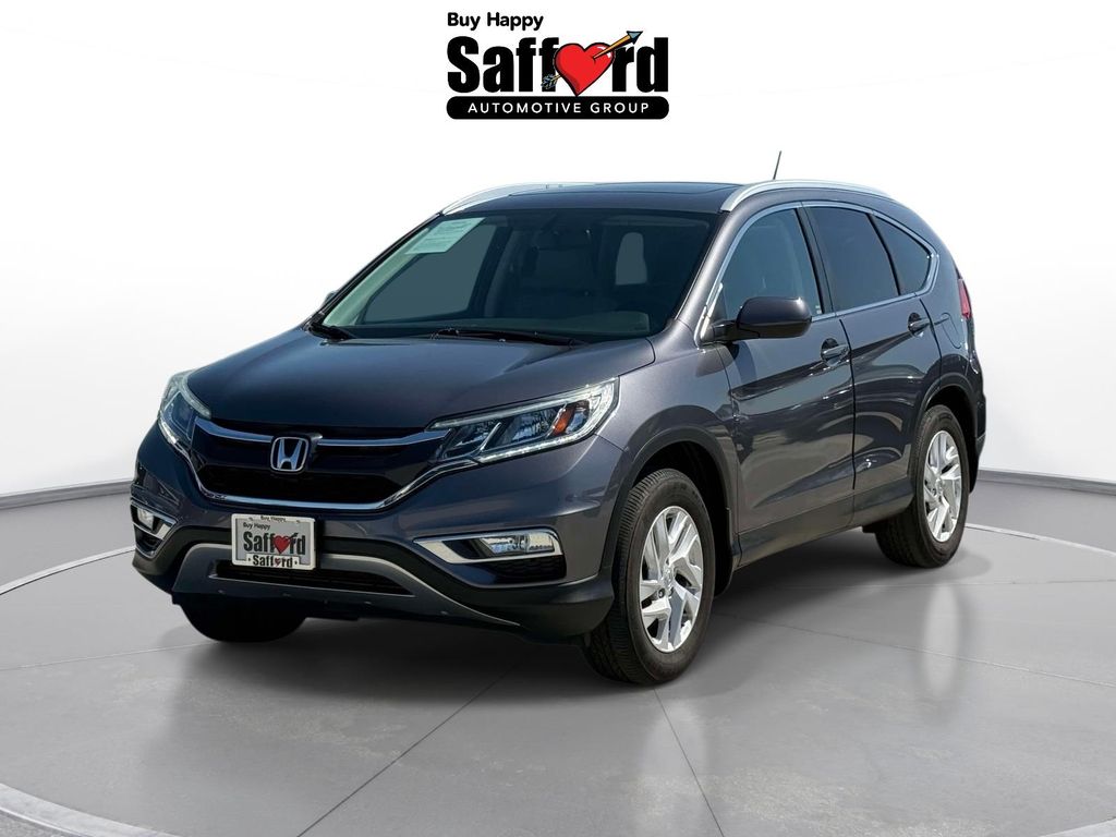 Gray (Modern Steel Metallic) 2015 Honda CR-V EX-L AWD SUV / Crossover All-Wheel Drive Continuously Variable Transmission