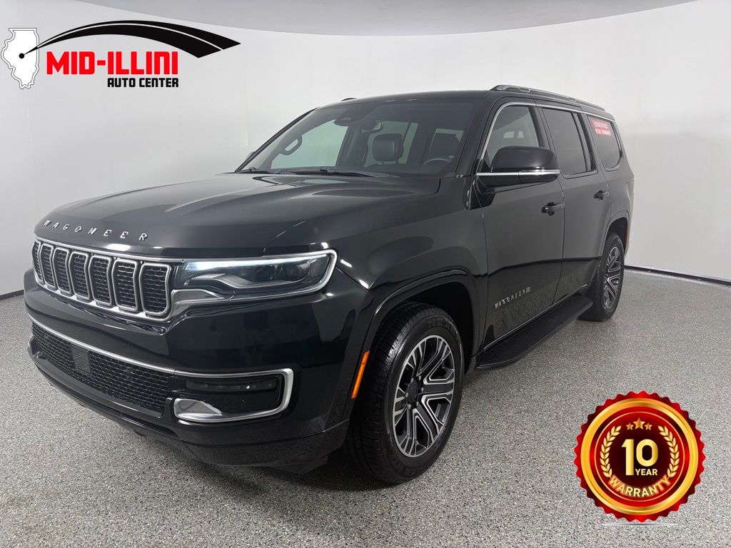 Diamond Black Crystal Pearlcoat 2023 Jeep Wagoneer SUV / Crossover Four-Wheel Drive 8-Speed Automatic