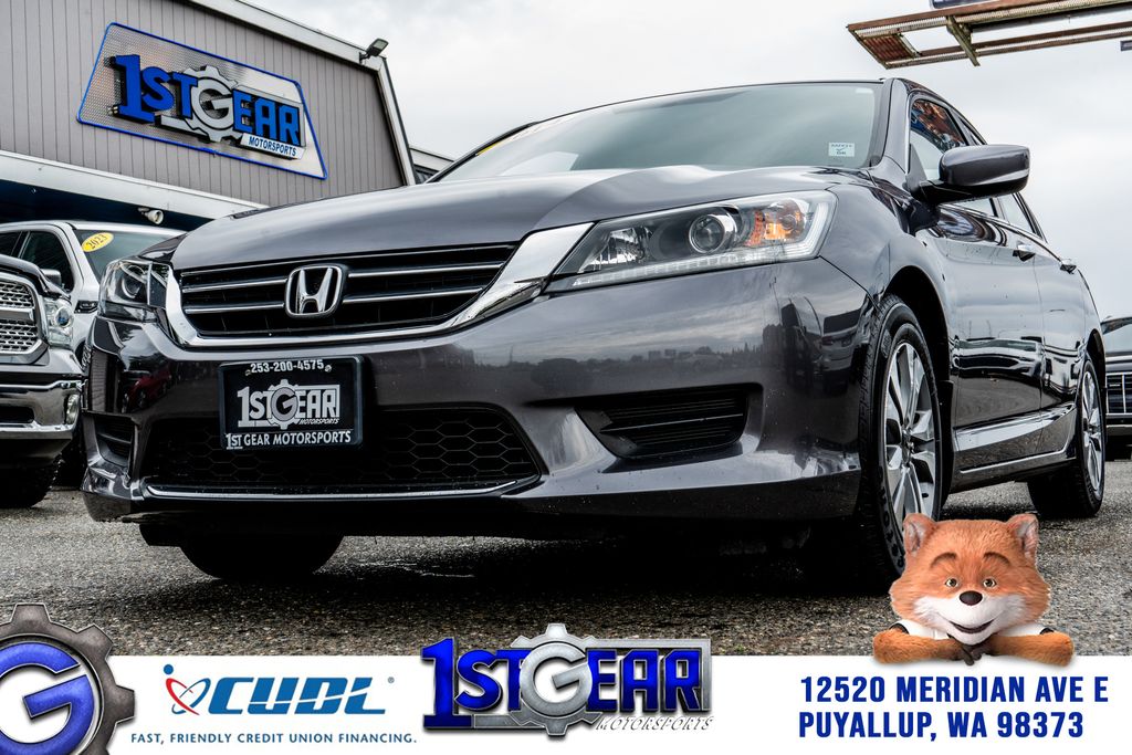 Gray 2014 Honda Accord LX Sedan Front-Wheel Drive Continuously Variable Transmission