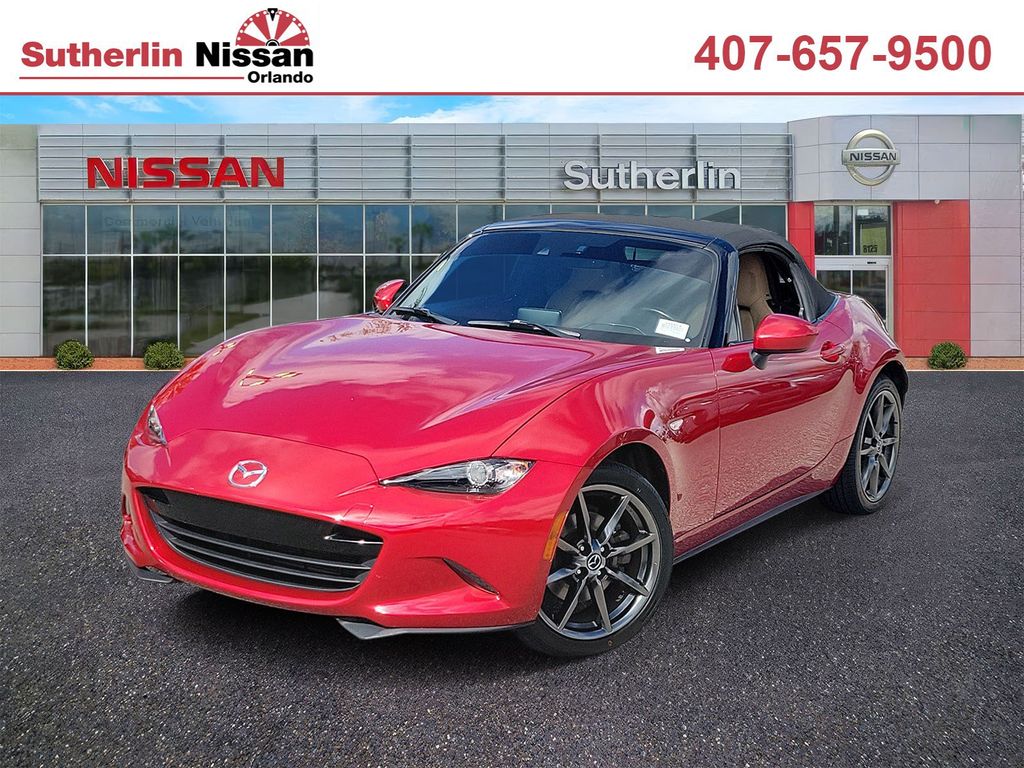 Red Metallic 2016 Mazda MX-5 Miata Convertible Rear-Wheel Drive 6-Speed Automatic