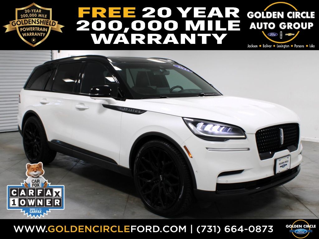 Pristine White Metallic Tri-Coat 2023 Lincoln Aviator Reserve RWD SUV / Crossover Rear-Wheel Drive Automatic