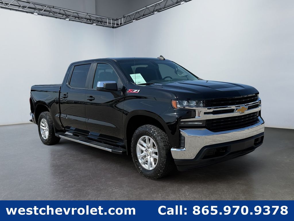 Black 2020 Chevrolet Silverado 1500 Pickup Truck Four-Wheel Drive Automatic