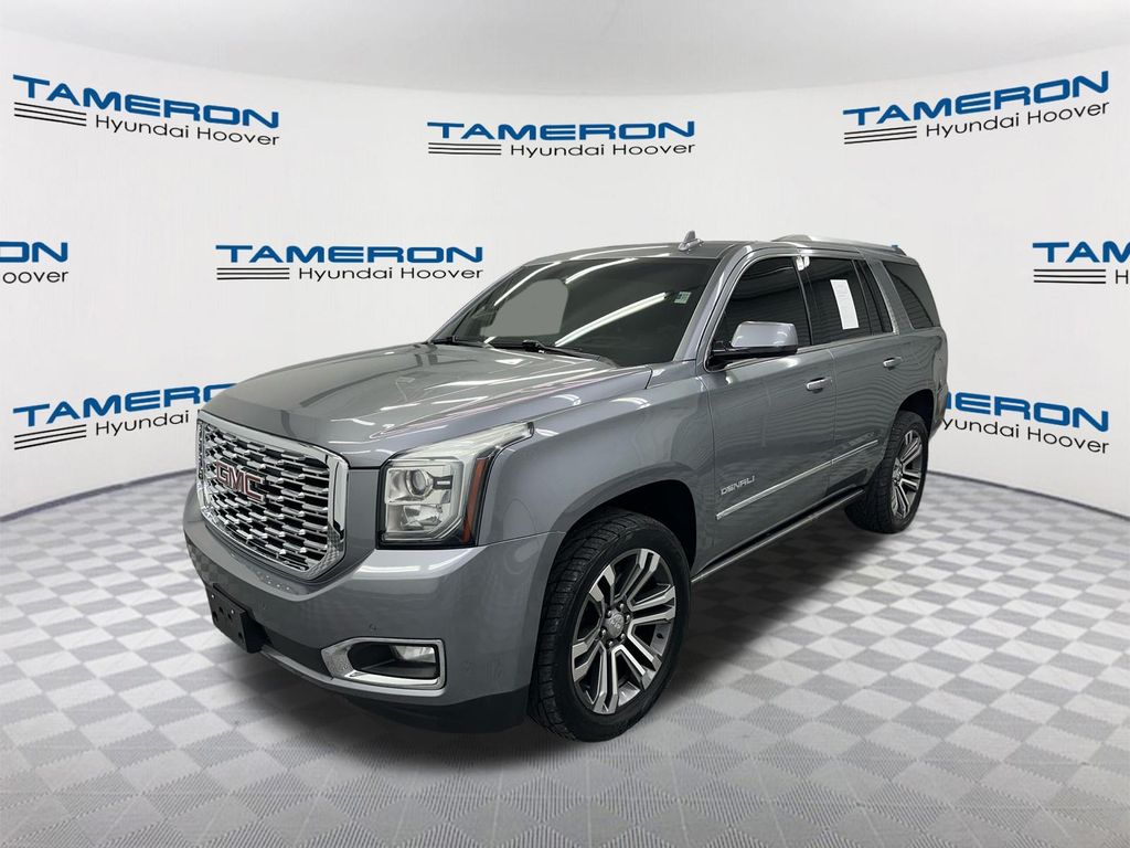 Gray (Satin Steel Metallic) 2018 GMC Yukon SUV / Crossover Four-Wheel Drive 