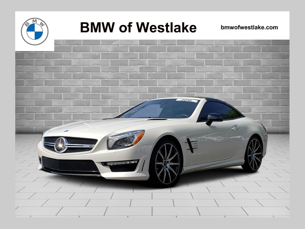 designo Diamond White Metallic 2016 Mercedes-Benz SL-Class SL 63 AMG Convertible Rear-Wheel Drive 7-Speed Automatic