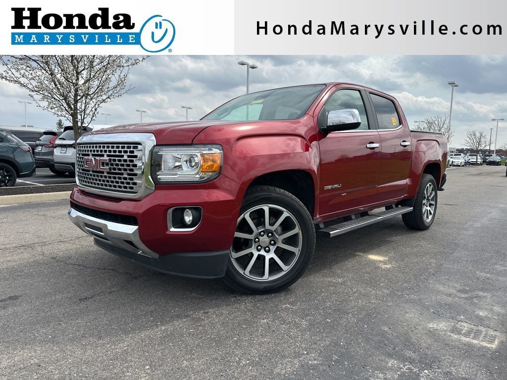 Red Quartz Tintcoat 2020 GMC Canyon Denali Crew Cab 4WD Pickup Truck Four-Wheel Drive 8-Speed Automatic