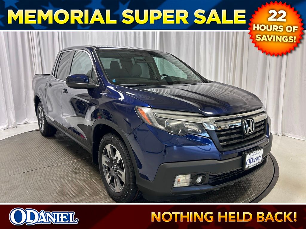 Black (Obsidian Blue Pearl) 2017 Honda Ridgeline RTL Pickup Truck Front-Wheel Drive 6-Speed Automatic