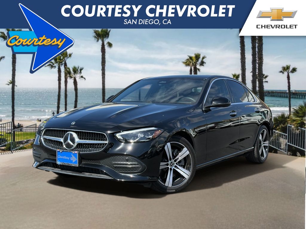Black 2025 Mercedes-Benz C-Class Sedan All-Wheel Drive 9-Speed Automatic