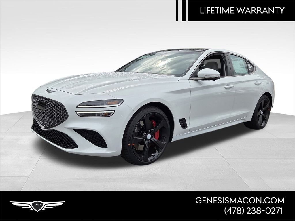 Uyuni White 2026 Genesis G70 3.3T Sport Prestige RWD Sedan Rear-Wheel Drive 8-Speed Automatic