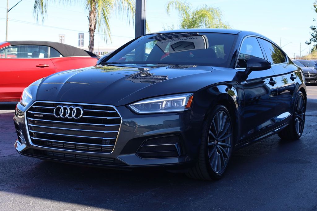 Gray Metallic 2019 Audi A5 Sportback quattro Premium Plus 45 TFSI Sedan All-Wheel Drive 7-Speed Automatic