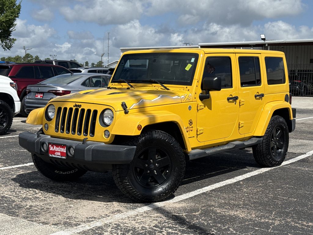 2015 Jeep Wrangler Unlimited Sahara Yellow at Parkway Family Mazda