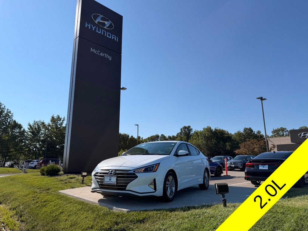 Quartz White Pearl 2019 Hyundai Elantra Sedan Front-Wheel Drive 6-Speed Automatic