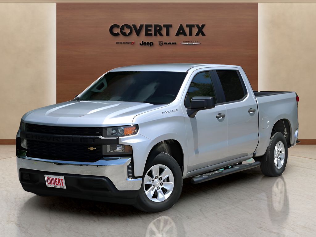 Silver Ice Metallic 2019 Chevrolet Silverado 1500 Pickup Truck 4X2 6-Speed Automatic Overdrive