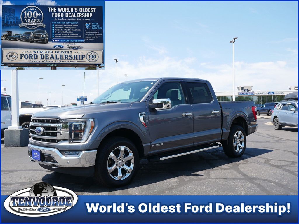 Gray Metallic 2023 Ford F-150 Pickup Truck Four-Wheel Drive Automatic