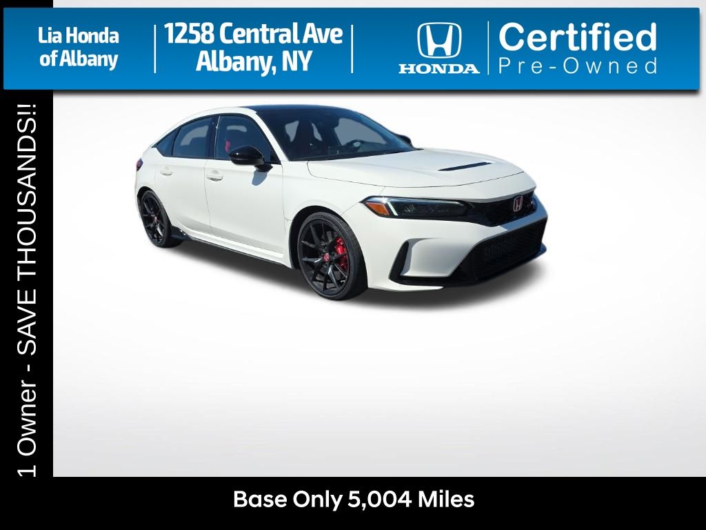 Championship White 2025 Honda Civic Type R FWD Hatchback Front-Wheel Drive 6-Speed Manual