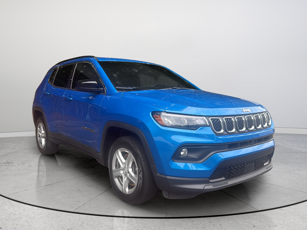 Laser Blue Pearlcoat 2023 Jeep Compass SUV / Crossover Four-Wheel Drive 8-Speed Automatic